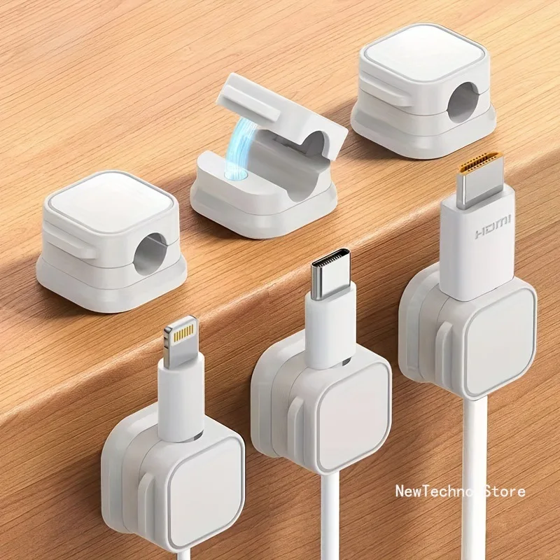 Desk Cable Organizer - Magnetic Cable Organizer, Wall-Mounted Data Cable