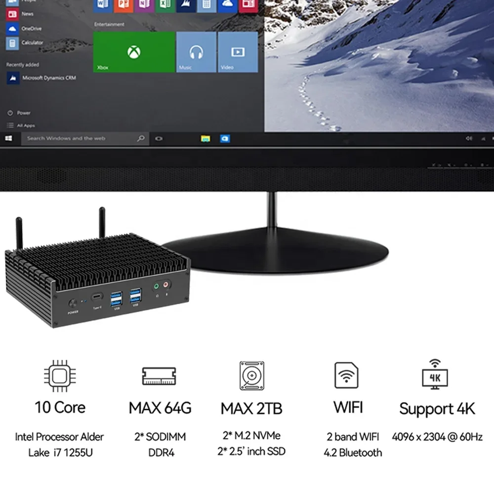 NEW Fanless Mini Gaming PC Bar - Pc Gaming I3 ulasan dan harga