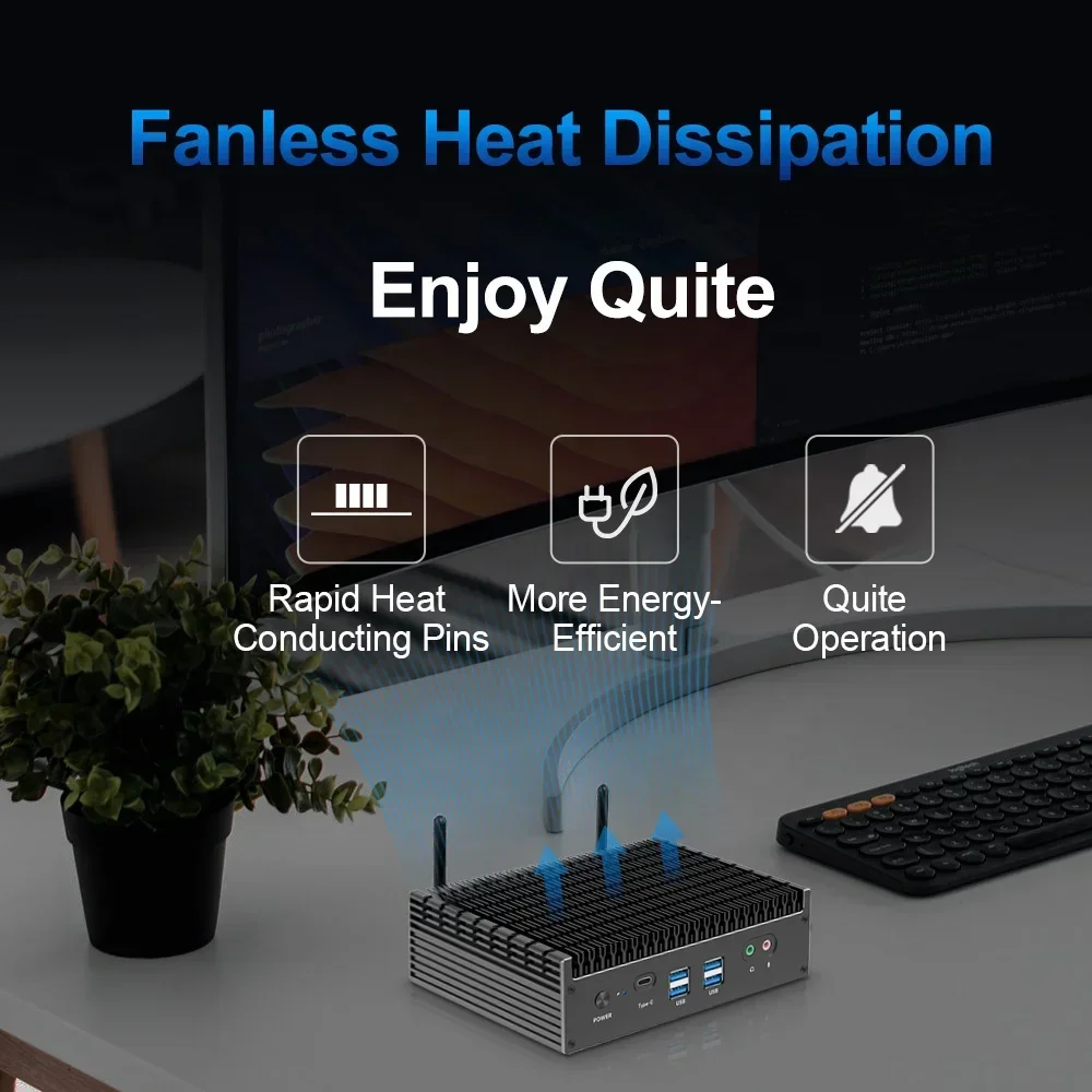 NEW Fanless Mini Gaming PC Bar - Pc Gaming I3 ulasan dan harga