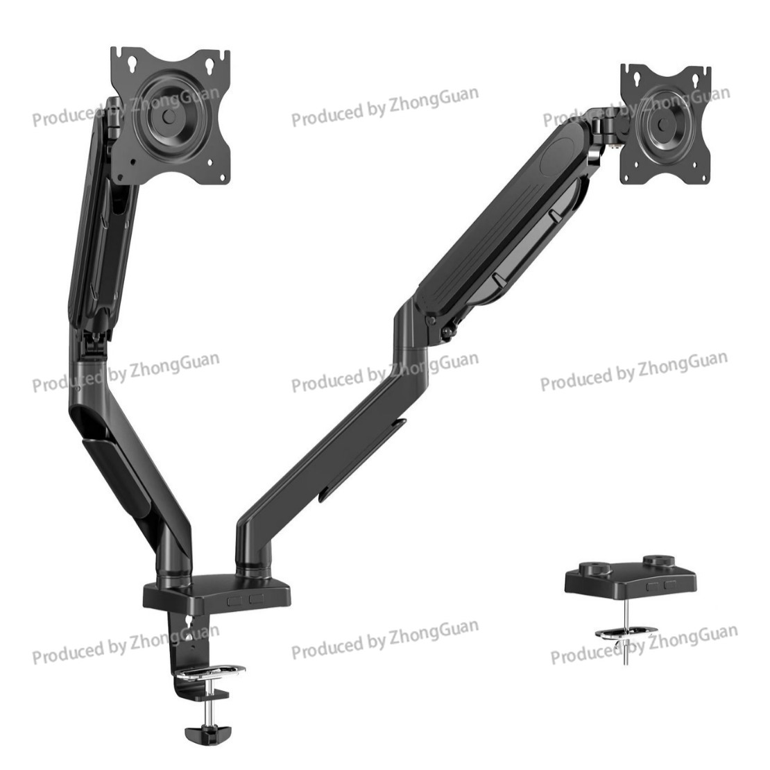 Gas Spring Dual-arm Monitor Mo - Dual Monitor Arm ulasan dan harga
