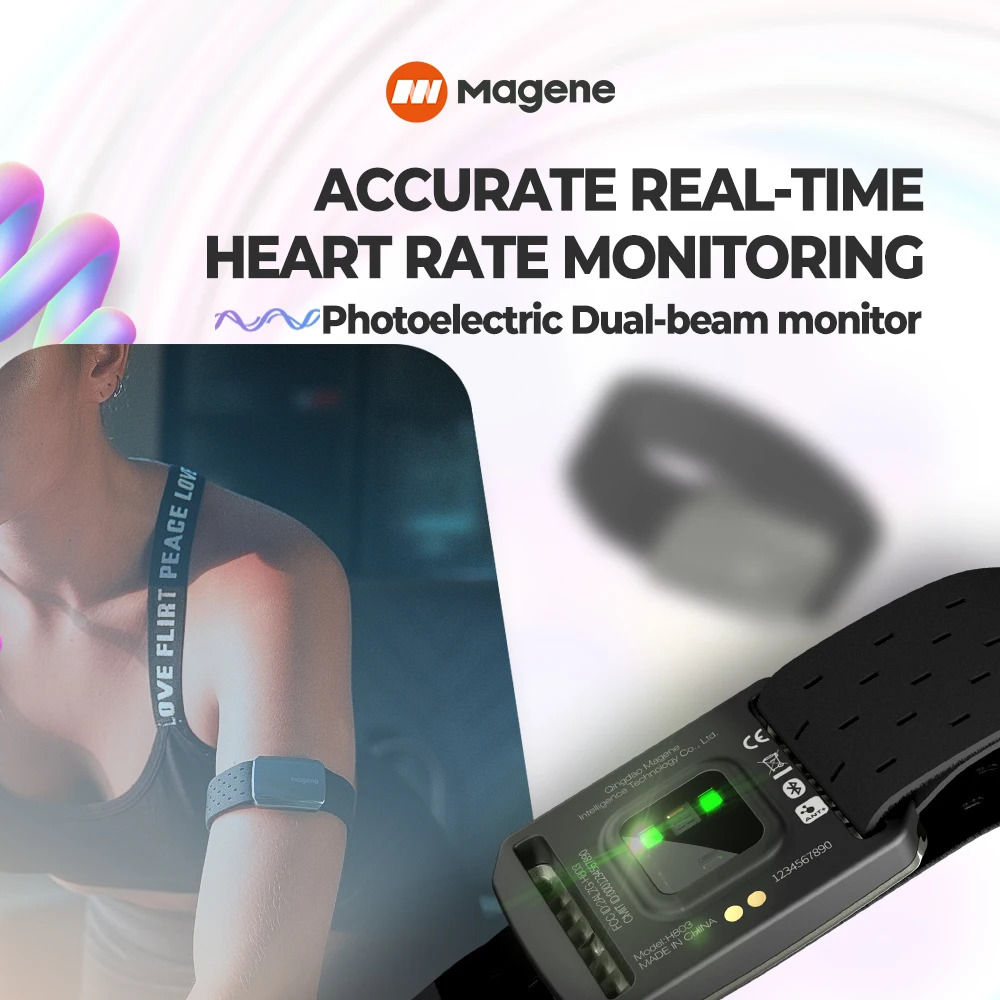 Magene H803 Heart Rate Armband - Dual Monitor Arm ulasan dan harga