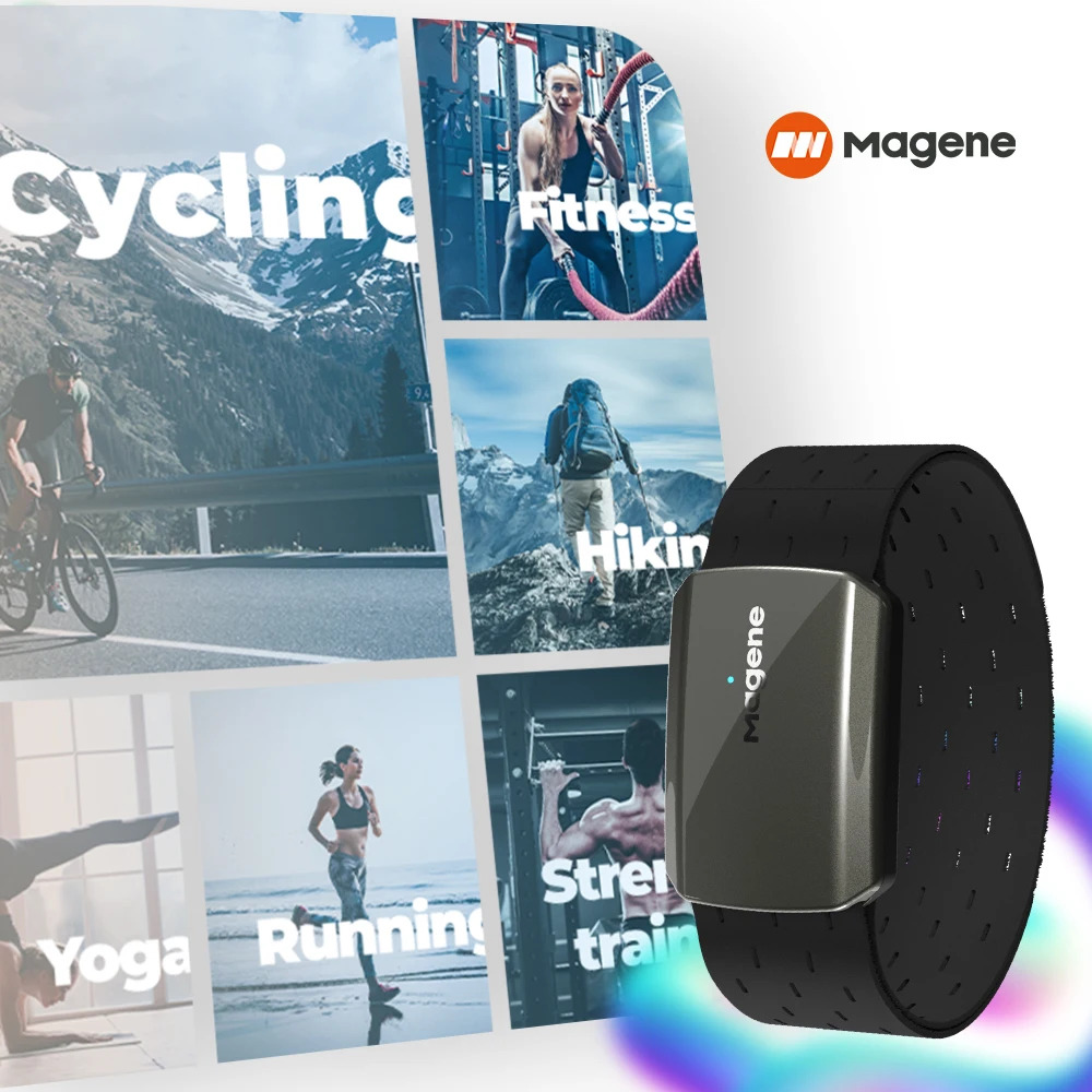 Magene H803 Heart Rate Armband - Dual Monitor Arm ulasan dan harga
