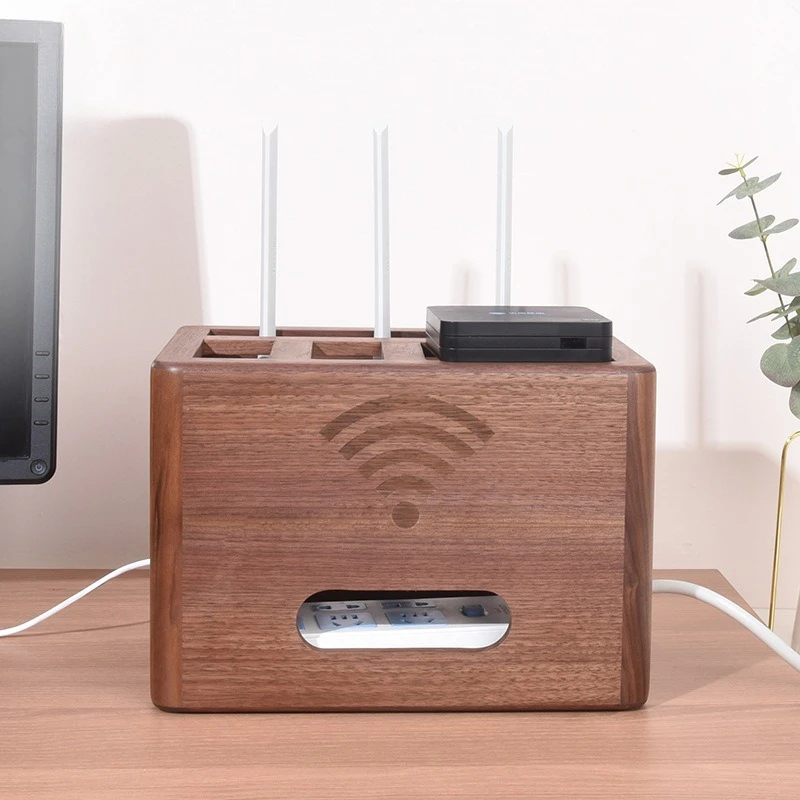 Solid Wood Cable Management Bo - Desk Cable Organizer ulasan dan harga