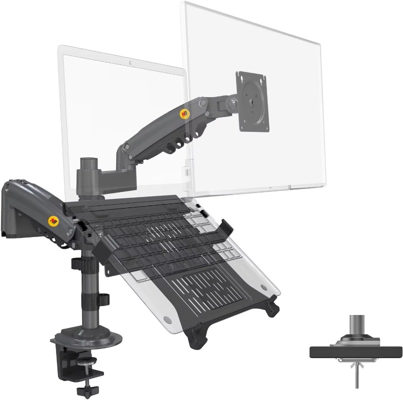 Dual Arm 2 in 1 Combo Laptop M - Dual Monitor Arm ulasan dan harga