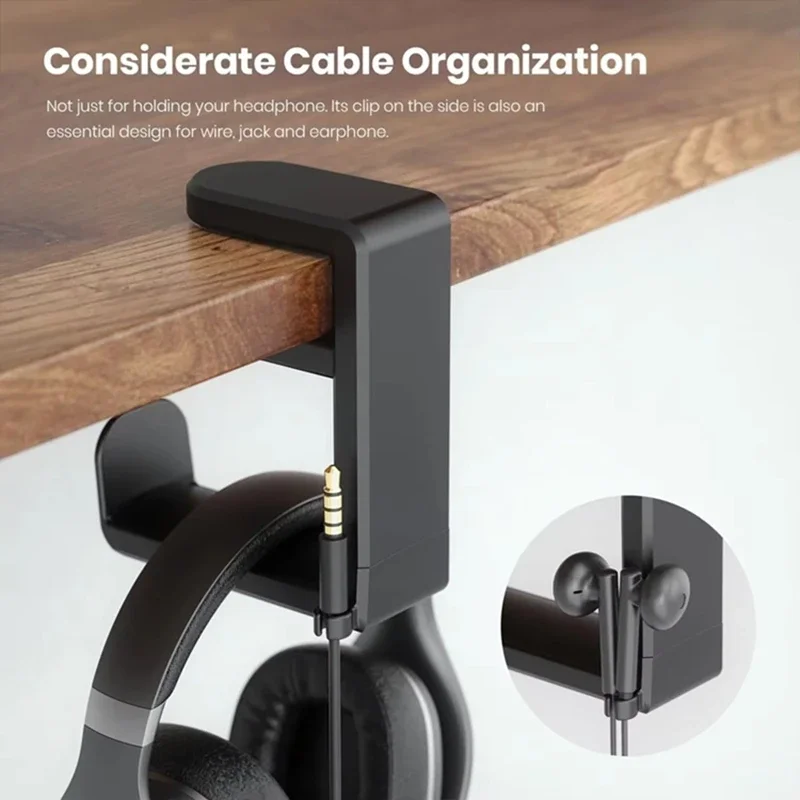No Punch Table Clip Hook Headp - Headset Stand ulasan dan harga