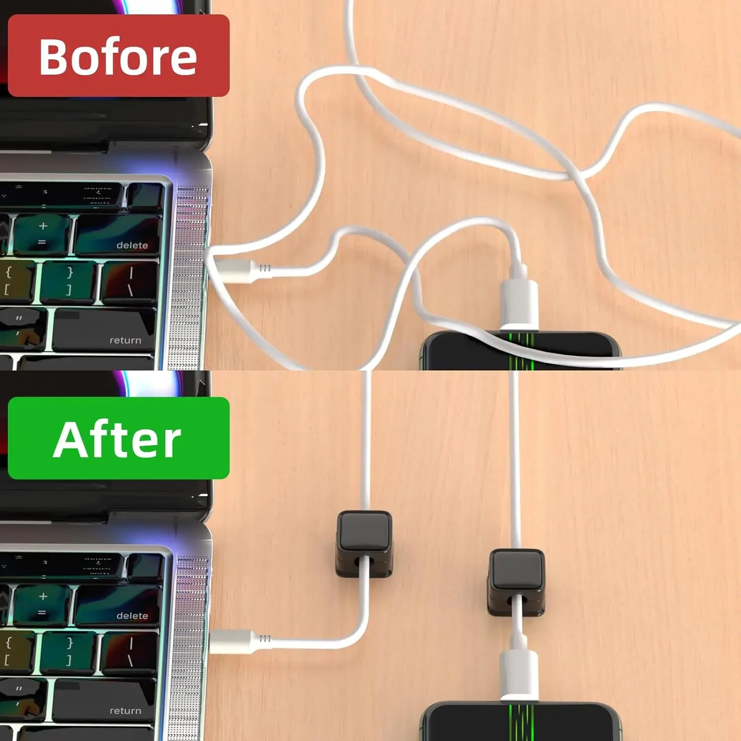 Mini Cable Organizer Holder Ma - Desk Cable Organizer ulasan dan harga