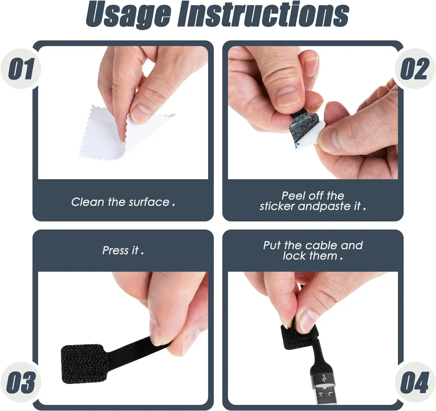 New Reusable Cable Ties Velcro - Desk Cable Organizer ulasan dan harga