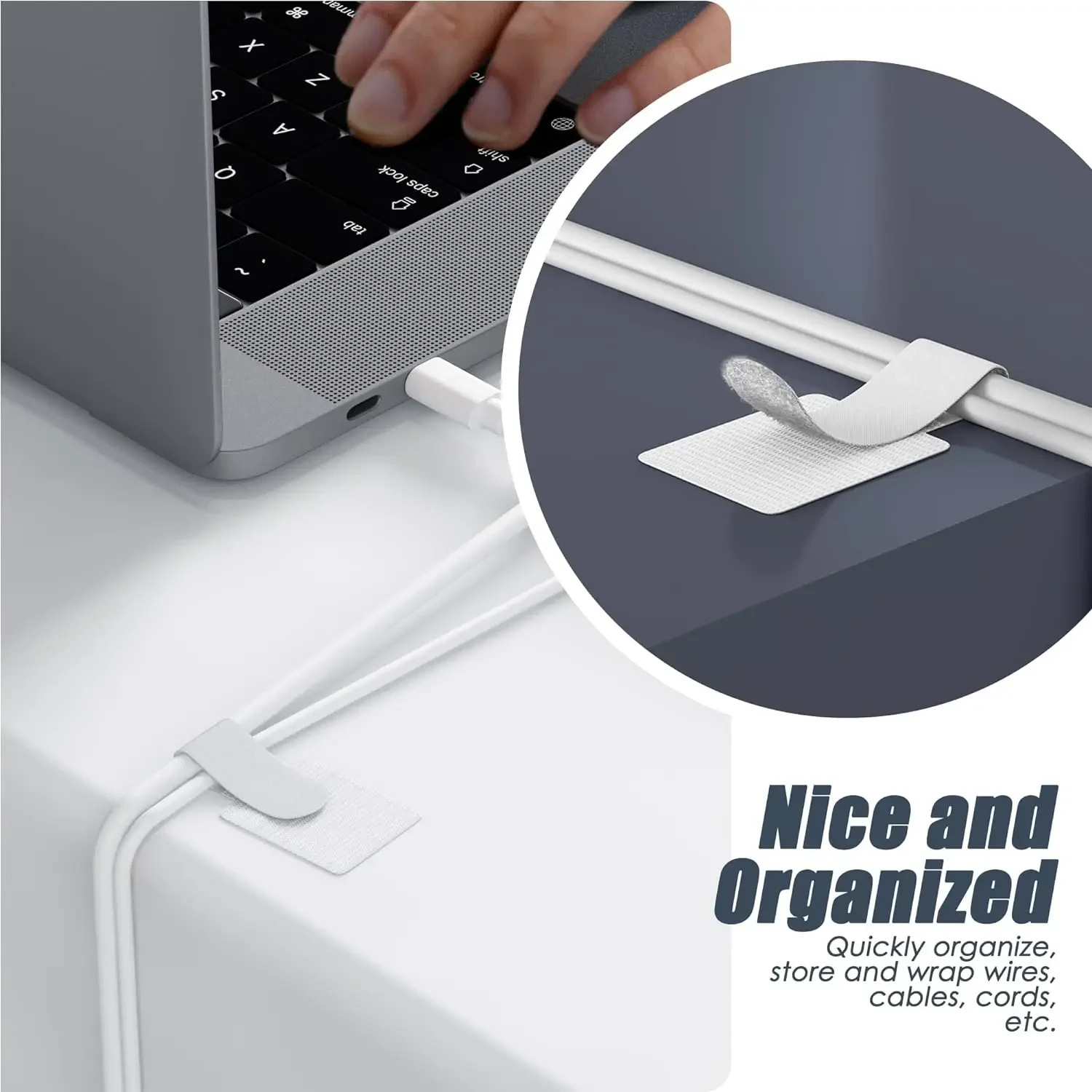 New Reusable Cable Ties Velcro - Desk Cable Organizer ulasan dan harga