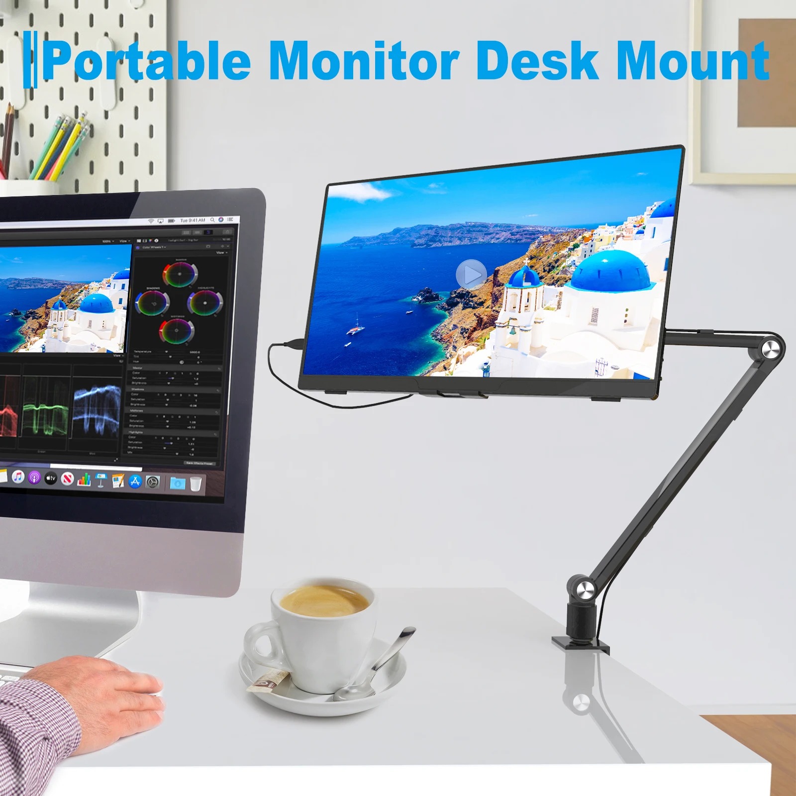 2025 Tablet Stand Holder for I - Dual Monitor Arm ulasan dan harga