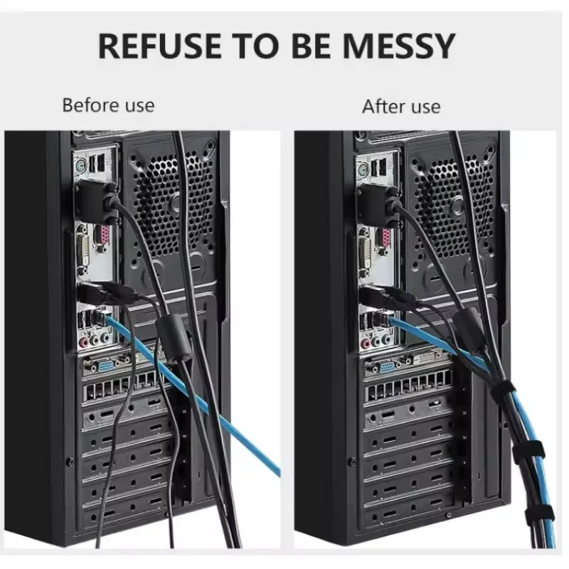 1/5M Cable Manager Data Cable  - Desk Cable Organizer ulasan dan harga