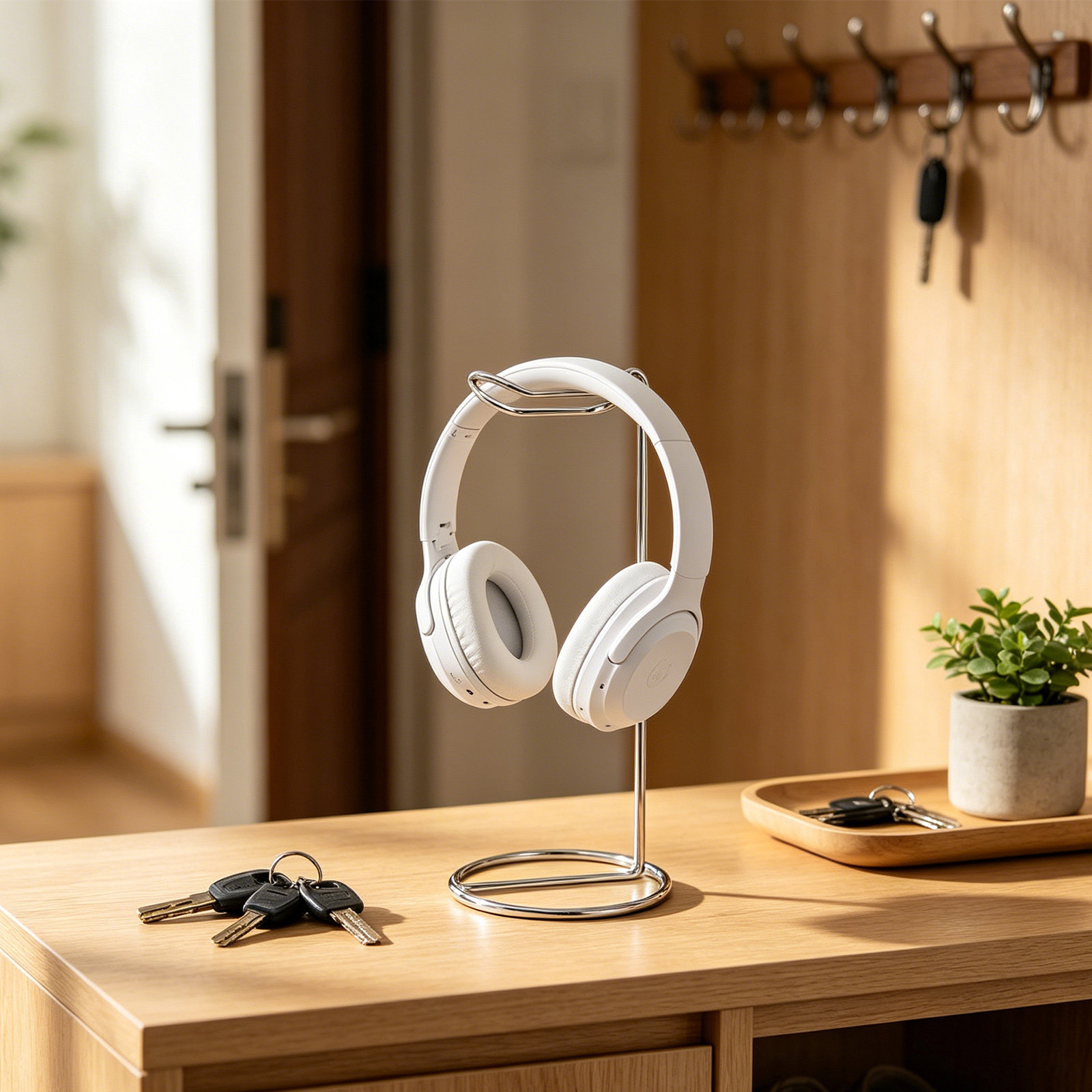 Desktop Headphone Stand Metal  - Headset Stand ulasan dan harga
