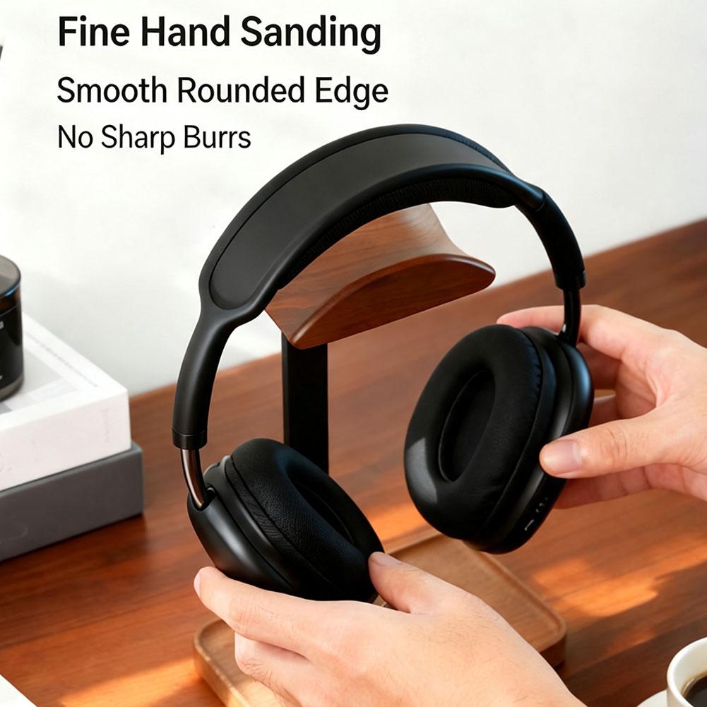 Walnut Headphone Stand Stores  - Headset Stand ulasan dan harga