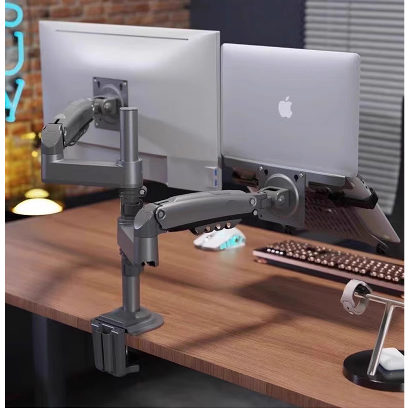 Desktop NB H180-FP Gas Spring  - Dual Monitor Arm ulasan dan harga