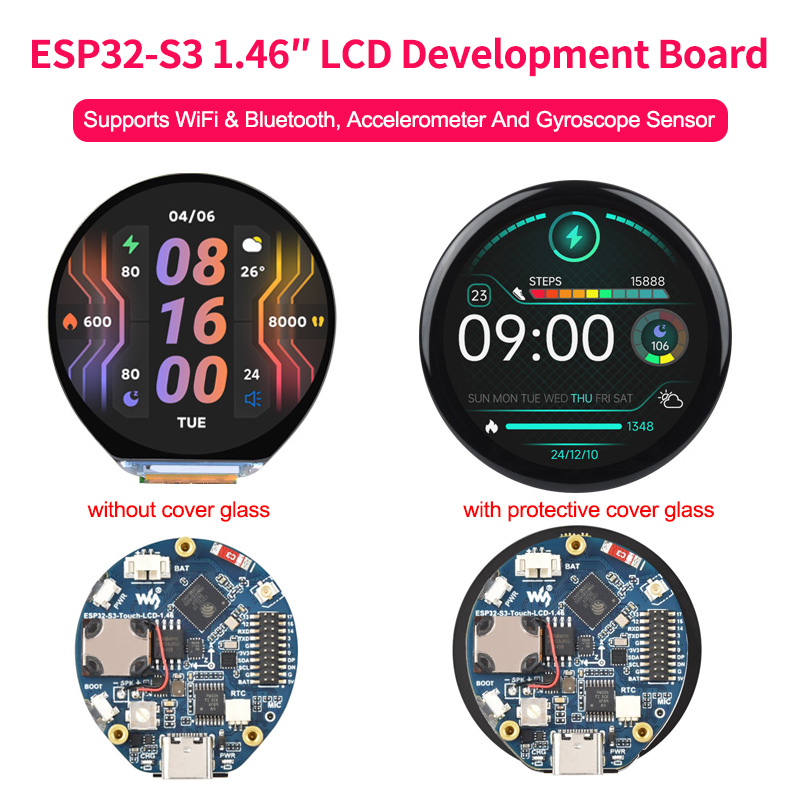 1.46 Inch Round Display ESP32- - Dual Monitor Arm ulasan dan harga
