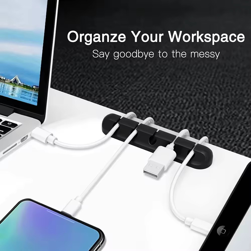 Silicone USB Cable Clip Winder - Desk Cable Organizer ulasan dan harga