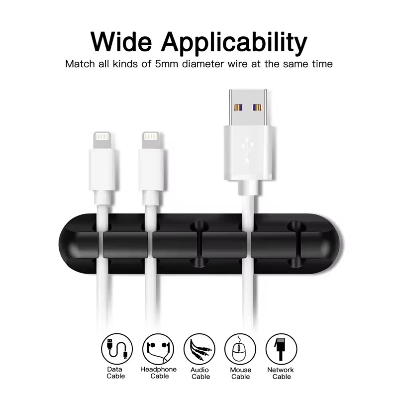 Silicone USB Cable Clip Winder - Desk Cable Organizer ulasan dan harga