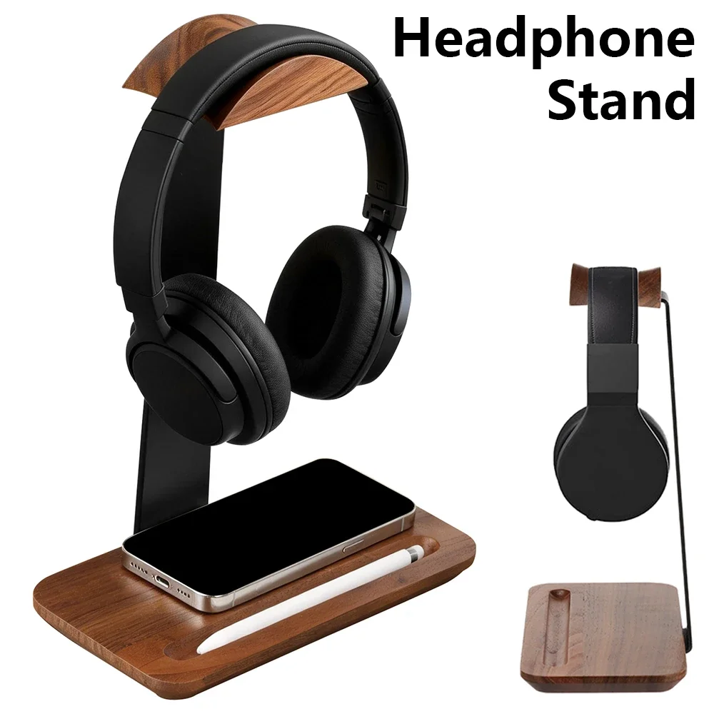 Universal Wood Headphone Stand - Headset Stand ulasan dan harga