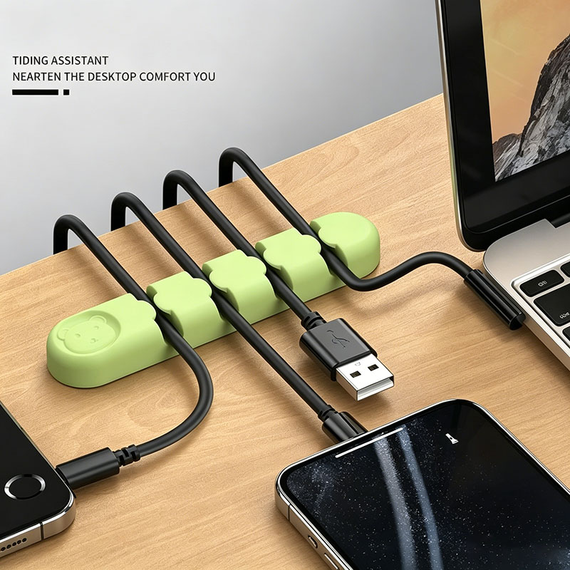 Silicone Cable Organizer Self  - Desk Cable Organizer ulasan dan harga