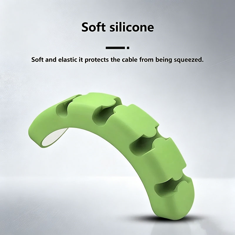 Silicone Cable Organizer Self  - Desk Cable Organizer ulasan dan harga