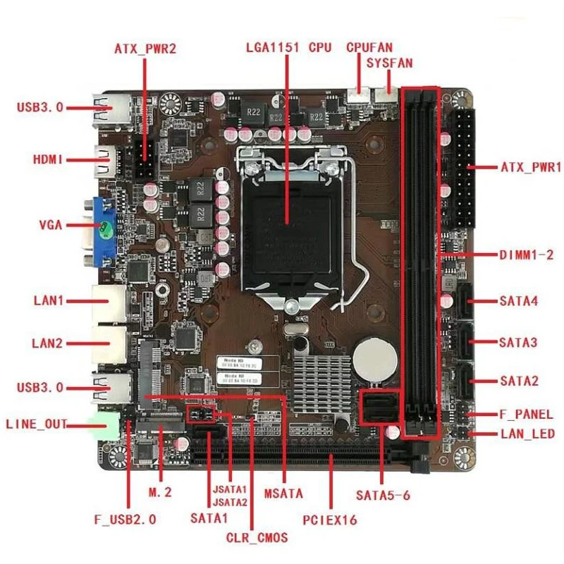 B365 Mini-ITX Motherboard LGA  - Pc Gaming I3 ulasan dan harga