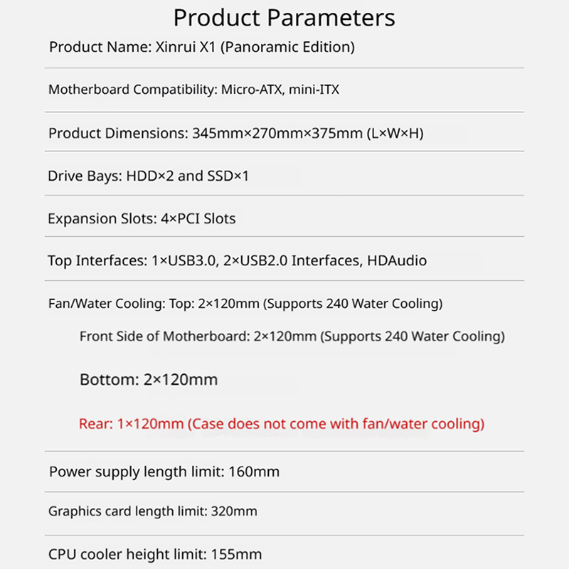 G-PARTNERS Xinrui X1 MATX Mini - Pc Gaming Dell ulasan dan harga