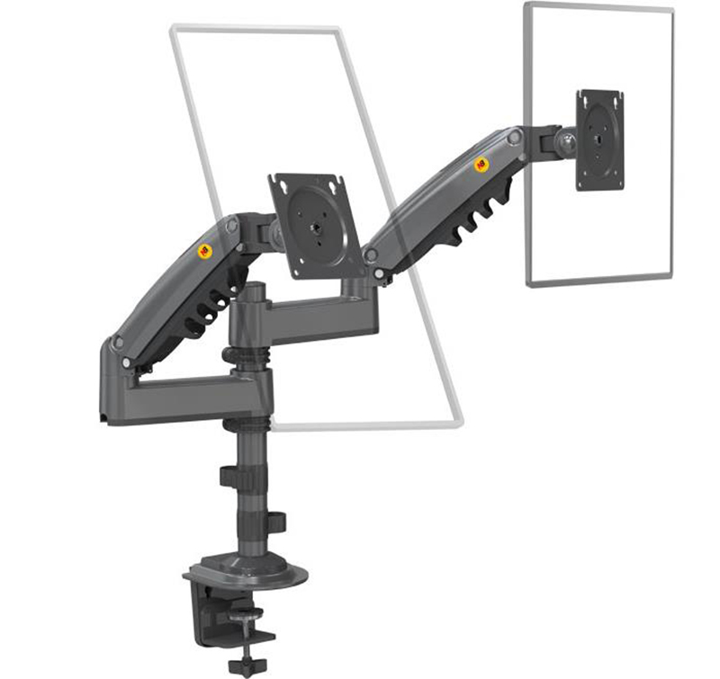 NB New H180 Full Motion 17'-27 - Dual Monitor Arm ulasan dan harga