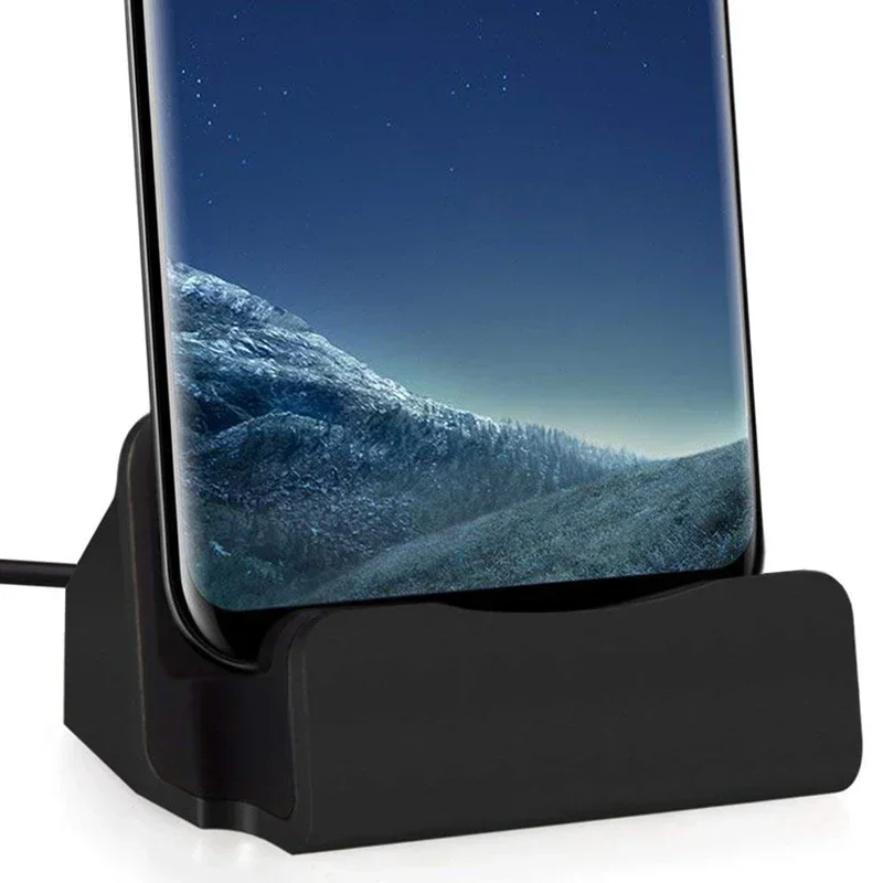 Type C USB Dock Charger Phone  - Desk Cable Organizer ulasan dan harga