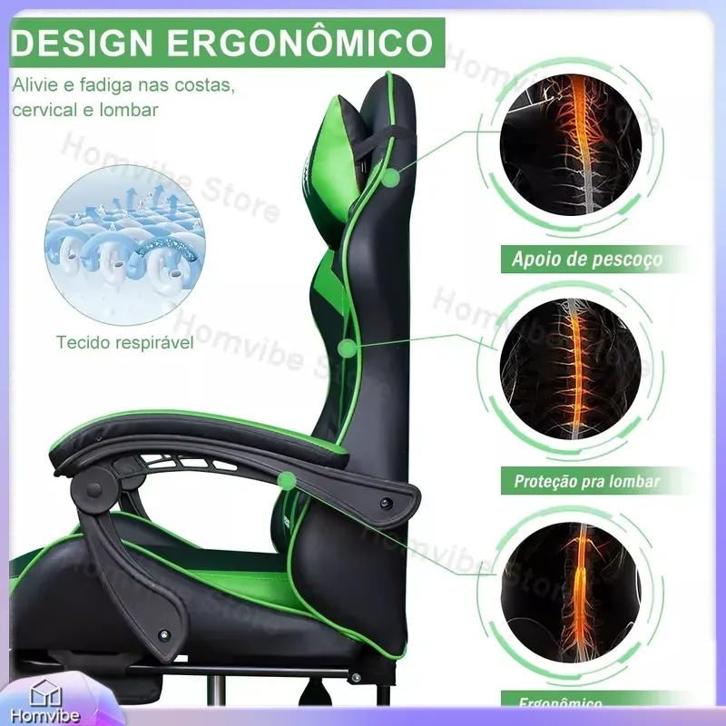 High-Back Ergonomic Gaming Cha - Pc Gaming Gaming ulasan dan harga