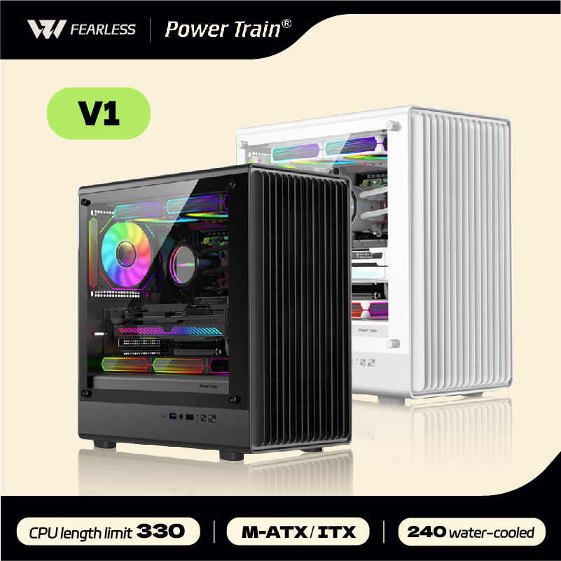 Power Train V1 MATX ITX Chassi - Pc Gaming Dell ulasan dan harga